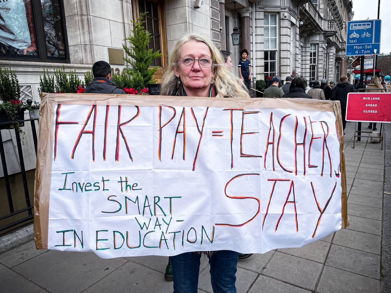UK teacher salary protests
