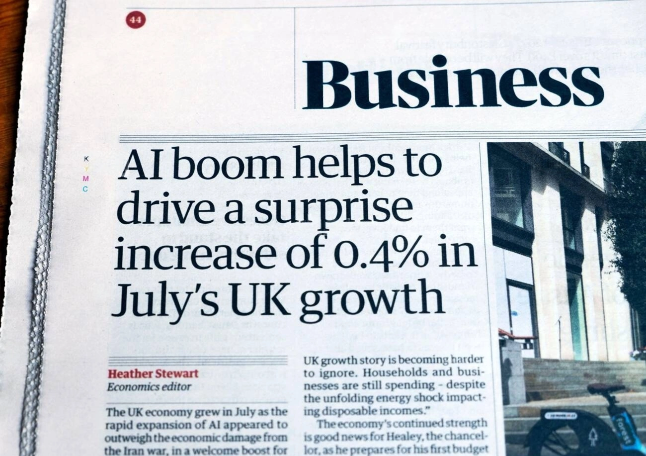 AI boosts the UK's economic growth as an essential procedure to save the country from drowning.